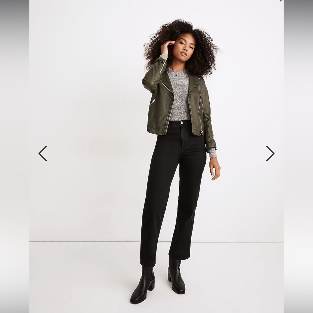 MADEWELL slim wide leg crop jeans sz 28